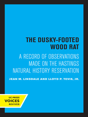 cover image of The Dusky-Footed Wood Rat